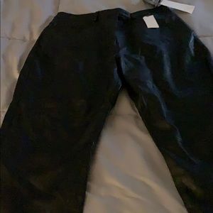 Black leather pants